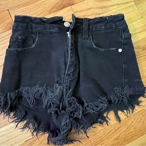 Black I&M jean shorts size S